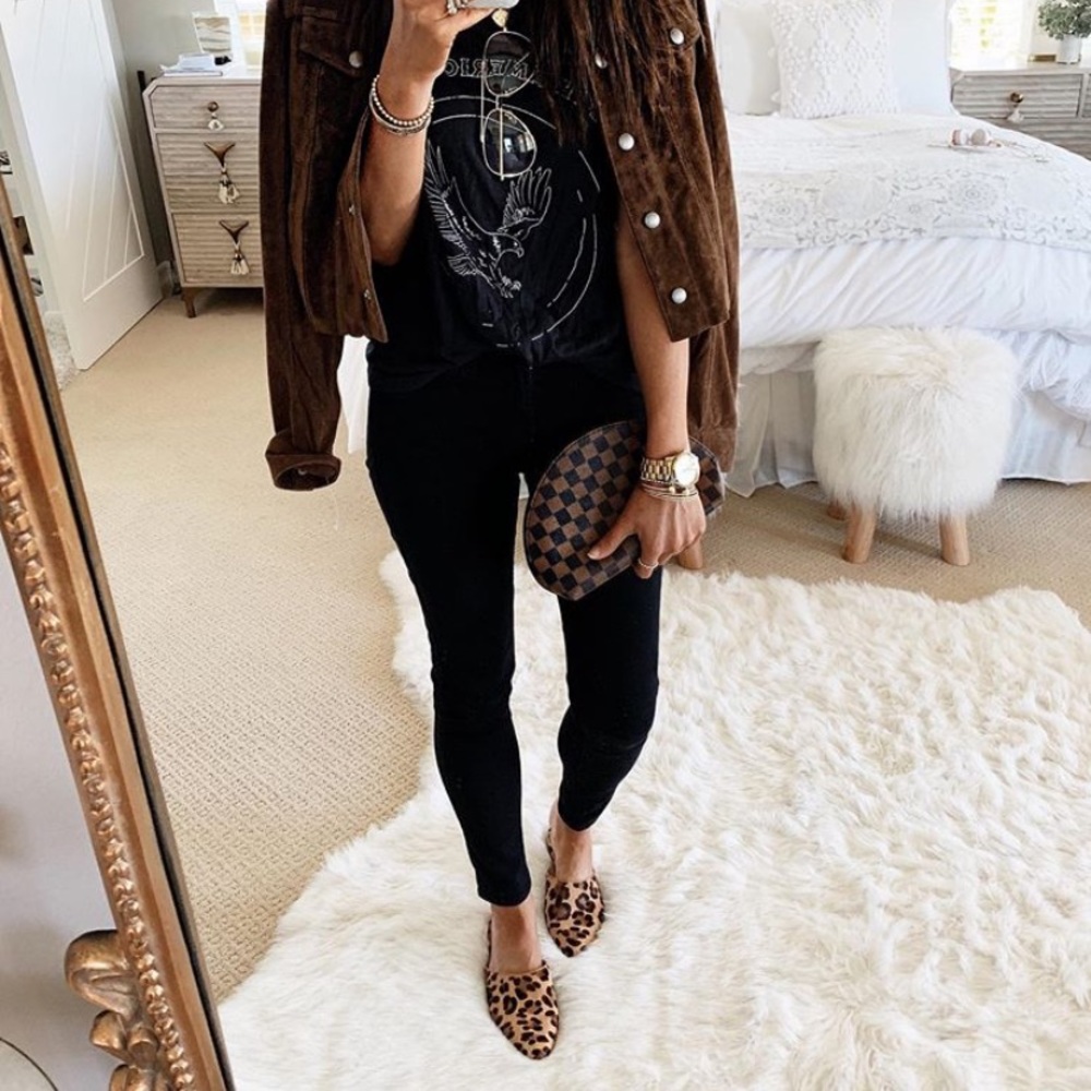 Steve Madden Antoinette Leopard Slipper Mules 7.5